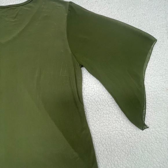 Women’s 3X-Large Fabiola Green Sequins Pattern Top - Picture 9 of 13